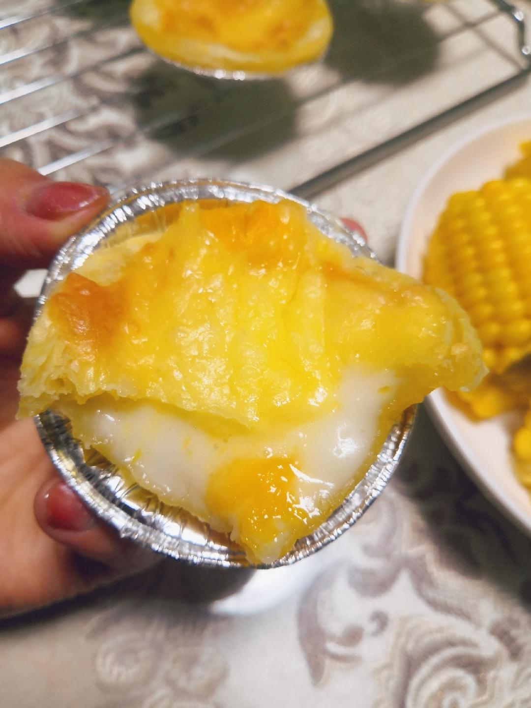 流心芒果芝士挞