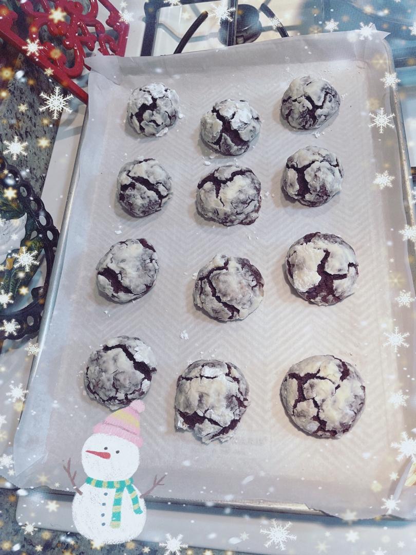 巧克力裂纹曲奇