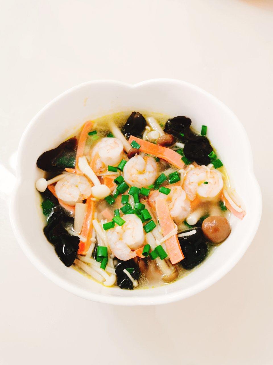 低卡减脂餐~三鲜菌菇汤