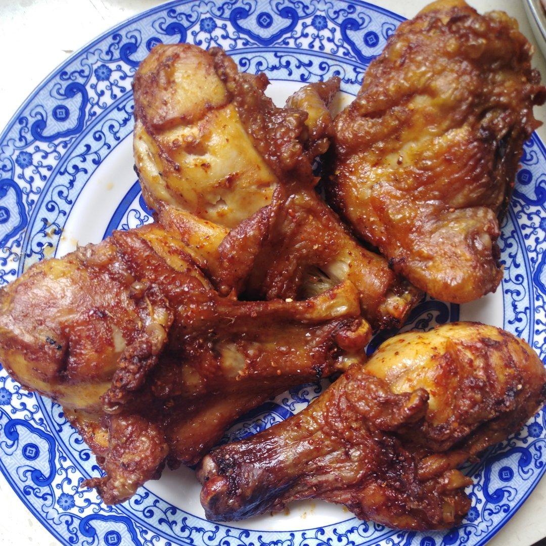 黄金脆皮炸鸡腿（空气炸锅版）“咔吃～唔～”