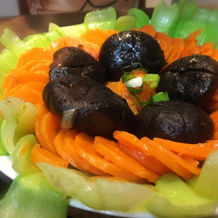 香菇胡萝卜菜心