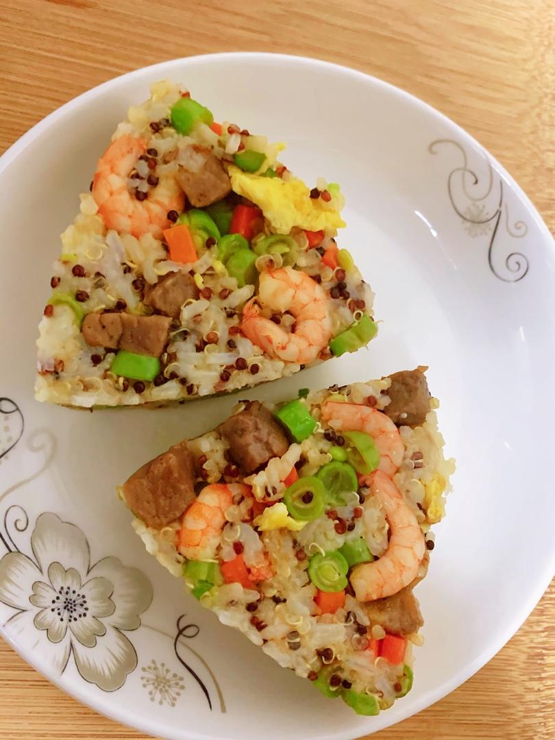 藜麦牛肉油菜饭团