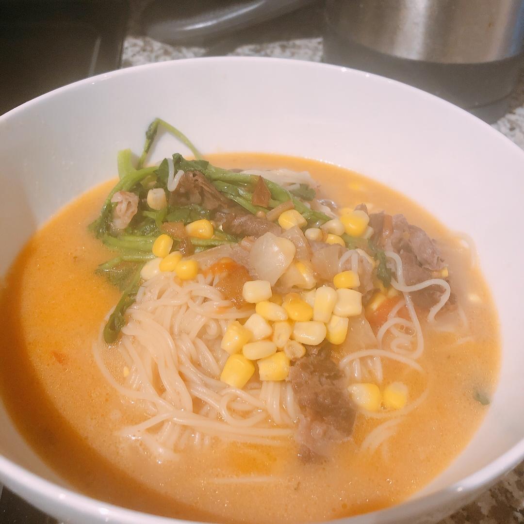 堪比拉面店的番茄拉面