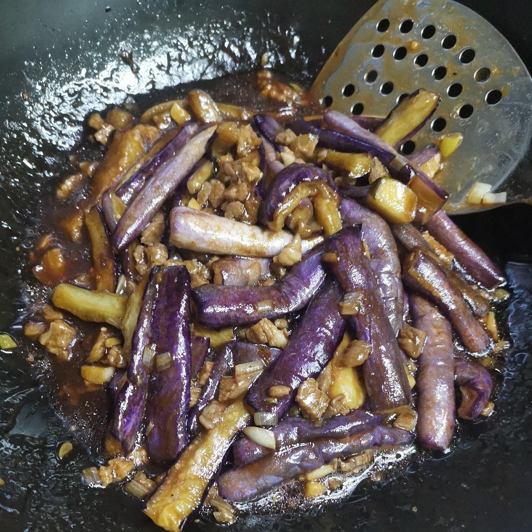 红烧肉沫茄子