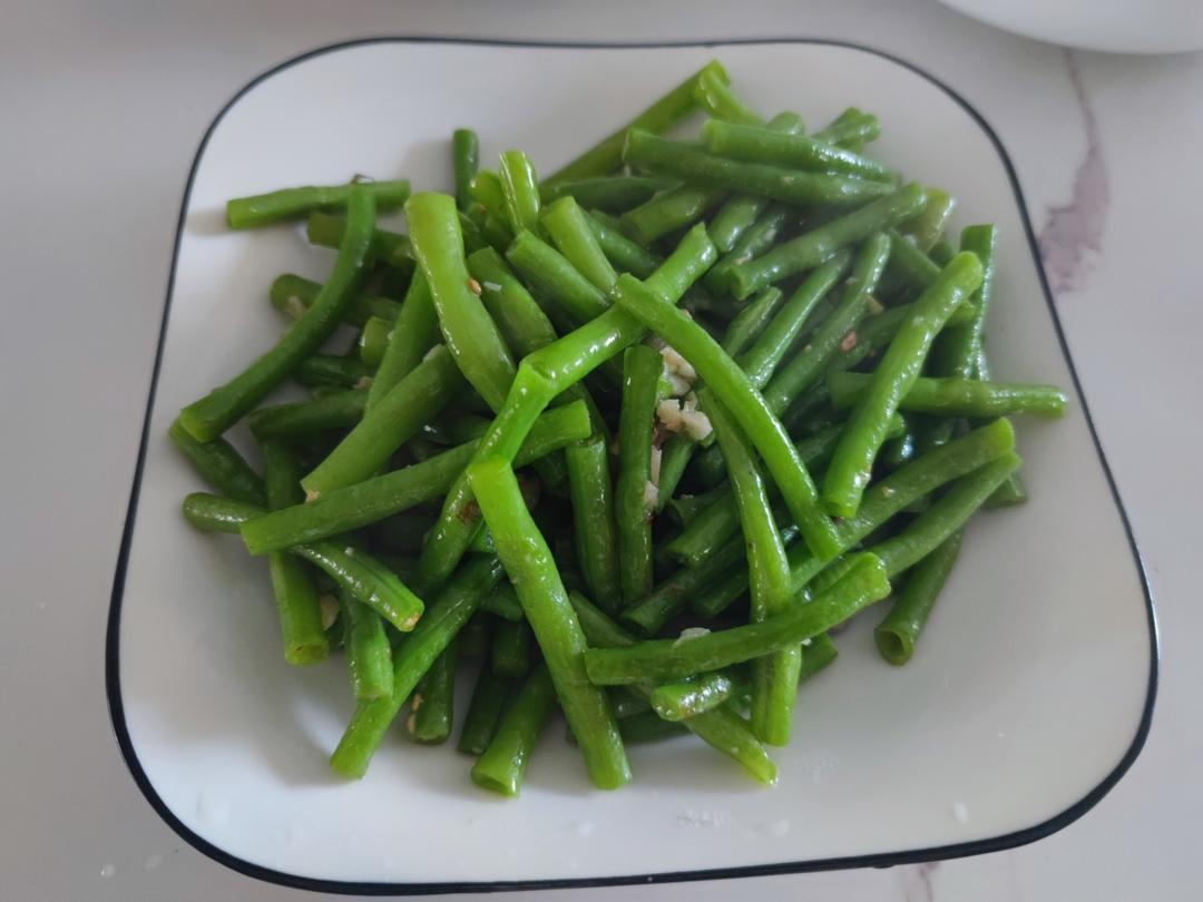 健康少油蒜泥拌长豆（豇豆）