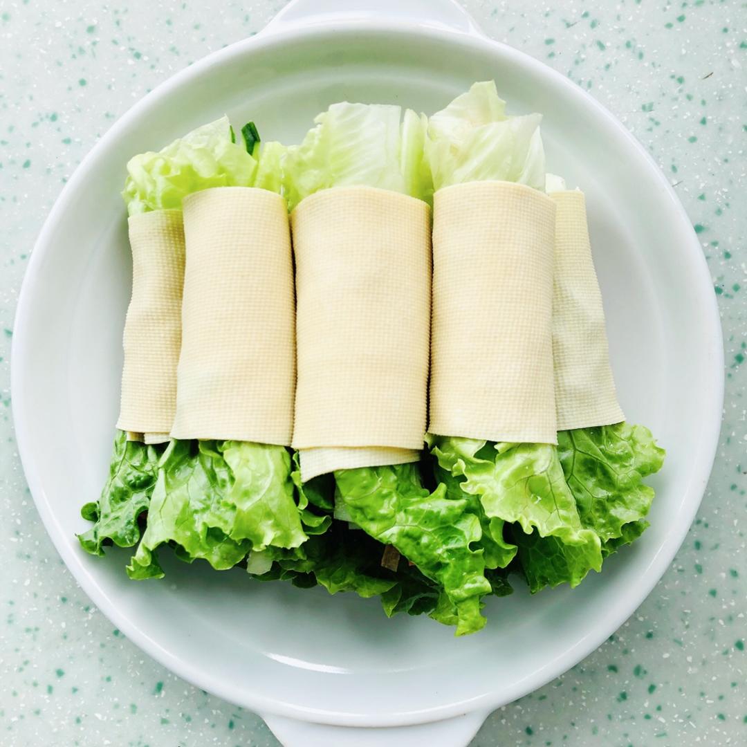 生菜豆皮卷