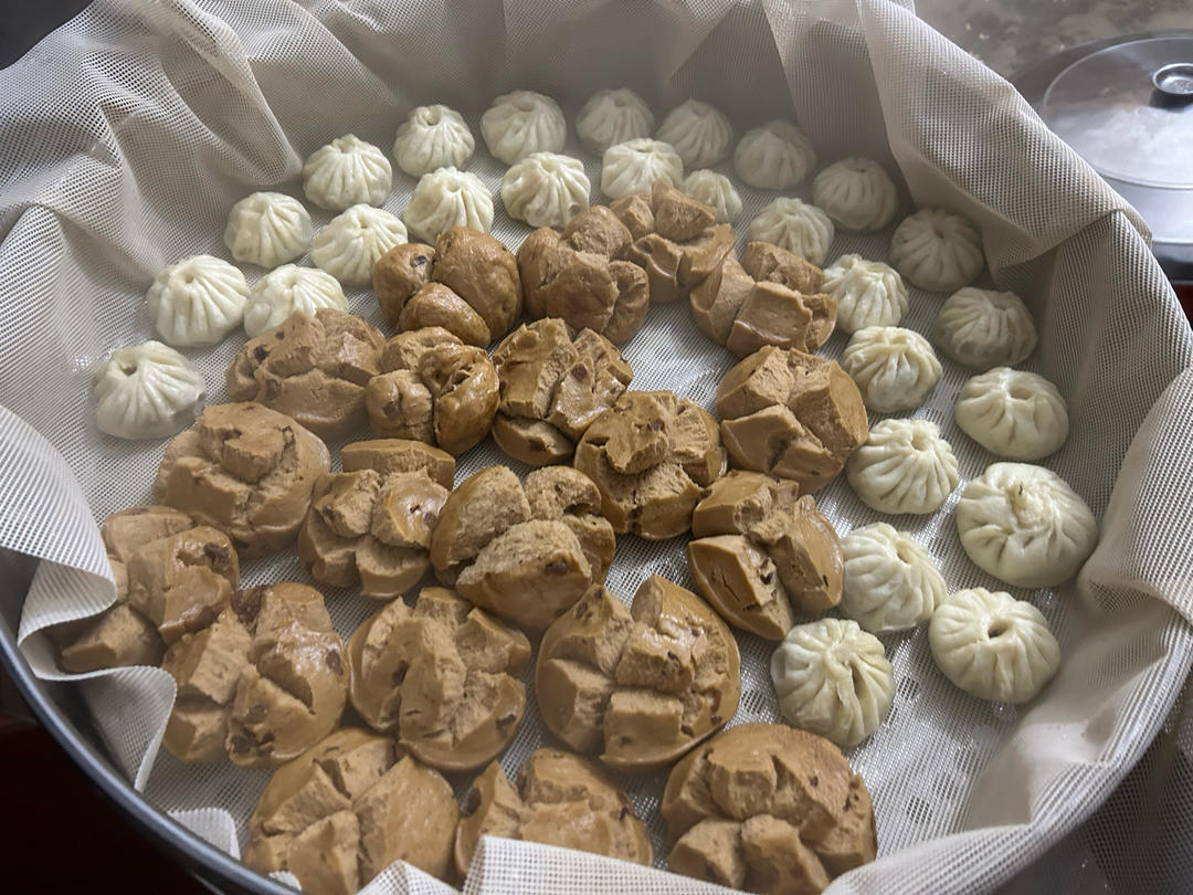 红糖开花馒头