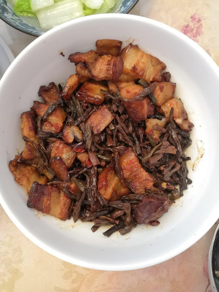 自制干豆角蒸肉