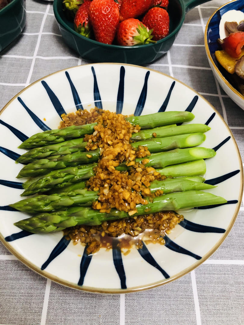 家常菜㊙️蒜蓉芦笋‼️简单又快手