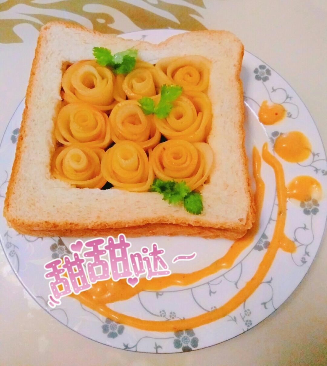 苹果玫瑰吐司
