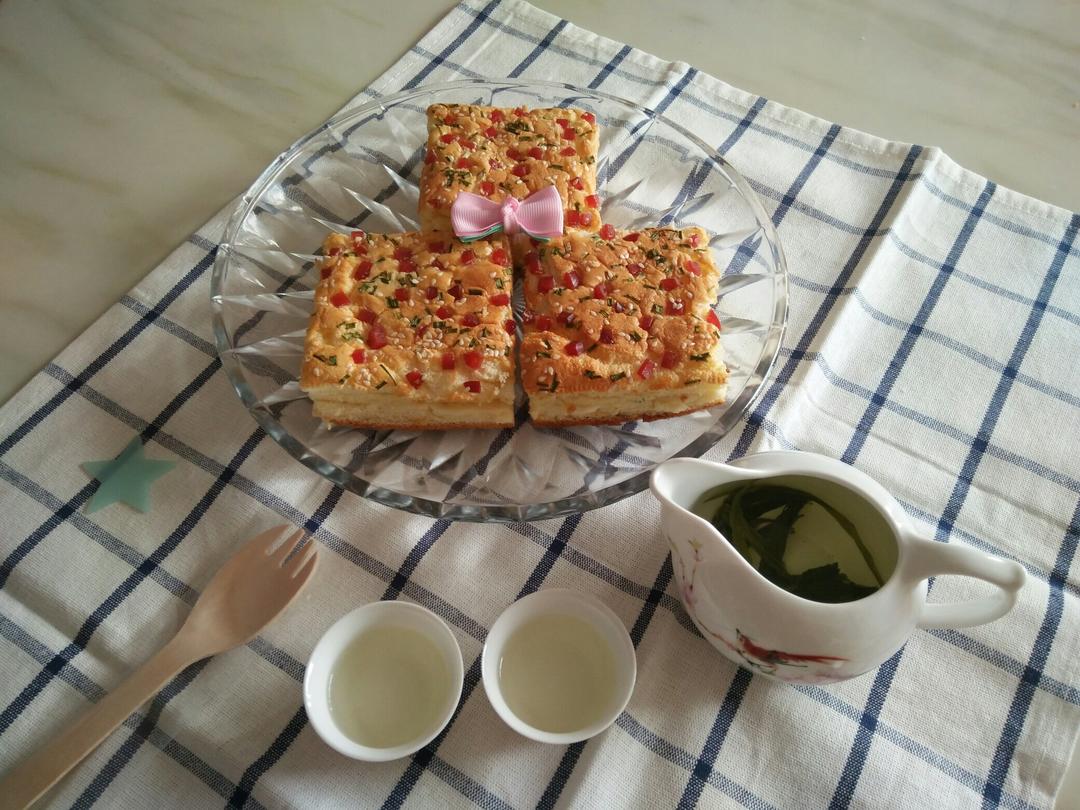 火腿肠葱花咸香蛋糕