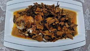 宁波菜鲳鳊鱼烧梅干菜，逢年过节都要做的菜的做法 步骤8