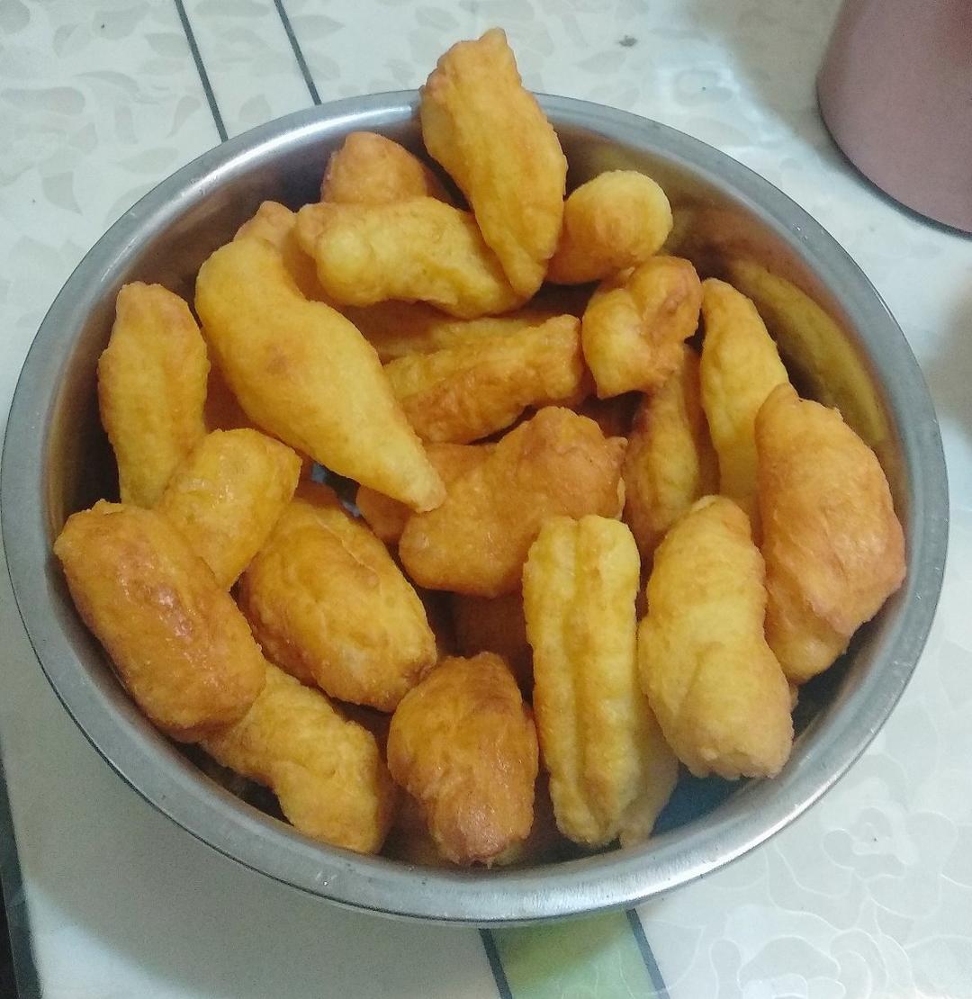 自制无泡打粉油条