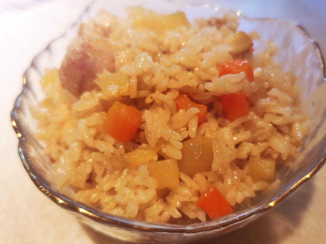 超快手腊肠焖饭