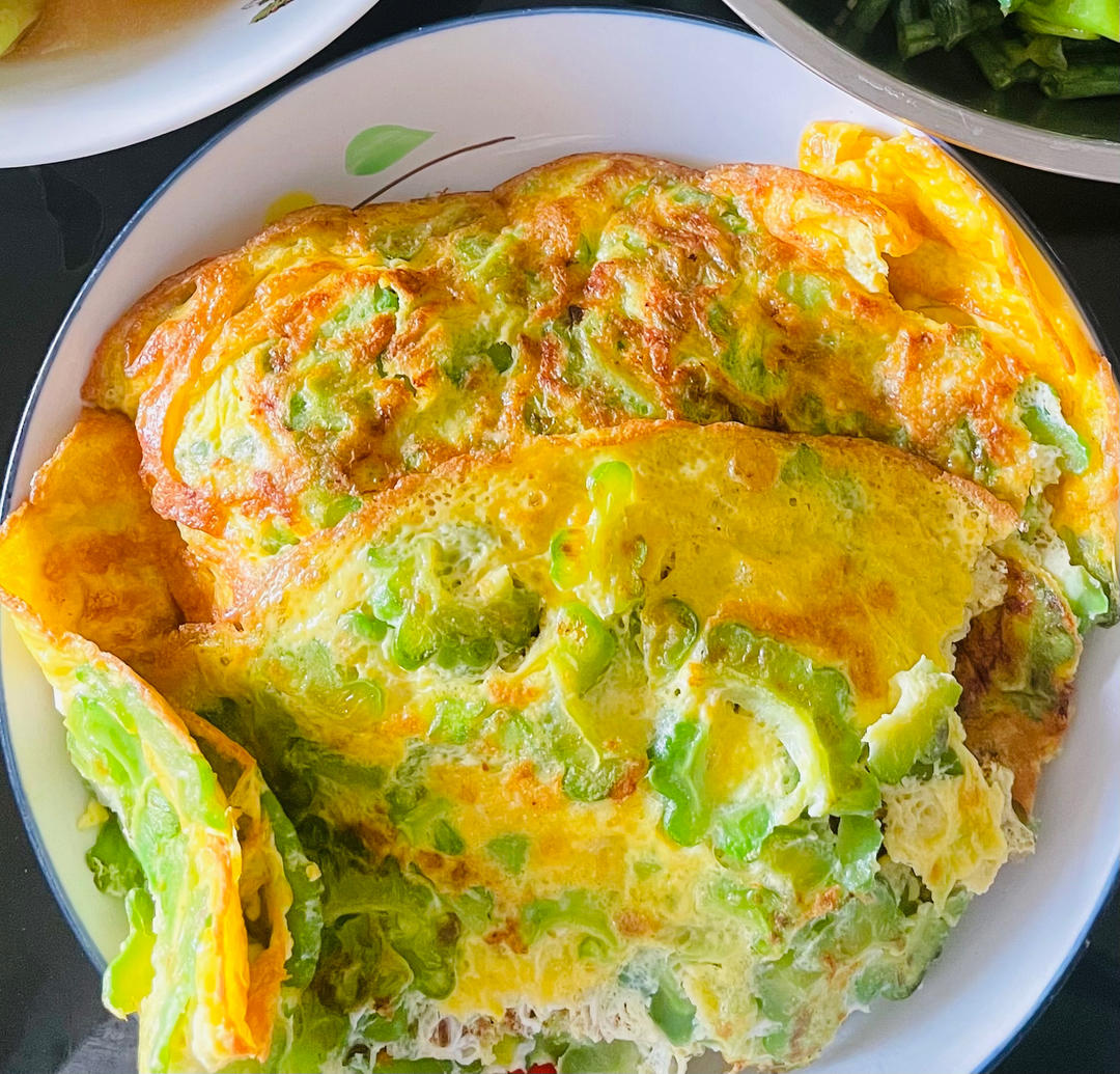 苦瓜煎蛋饼