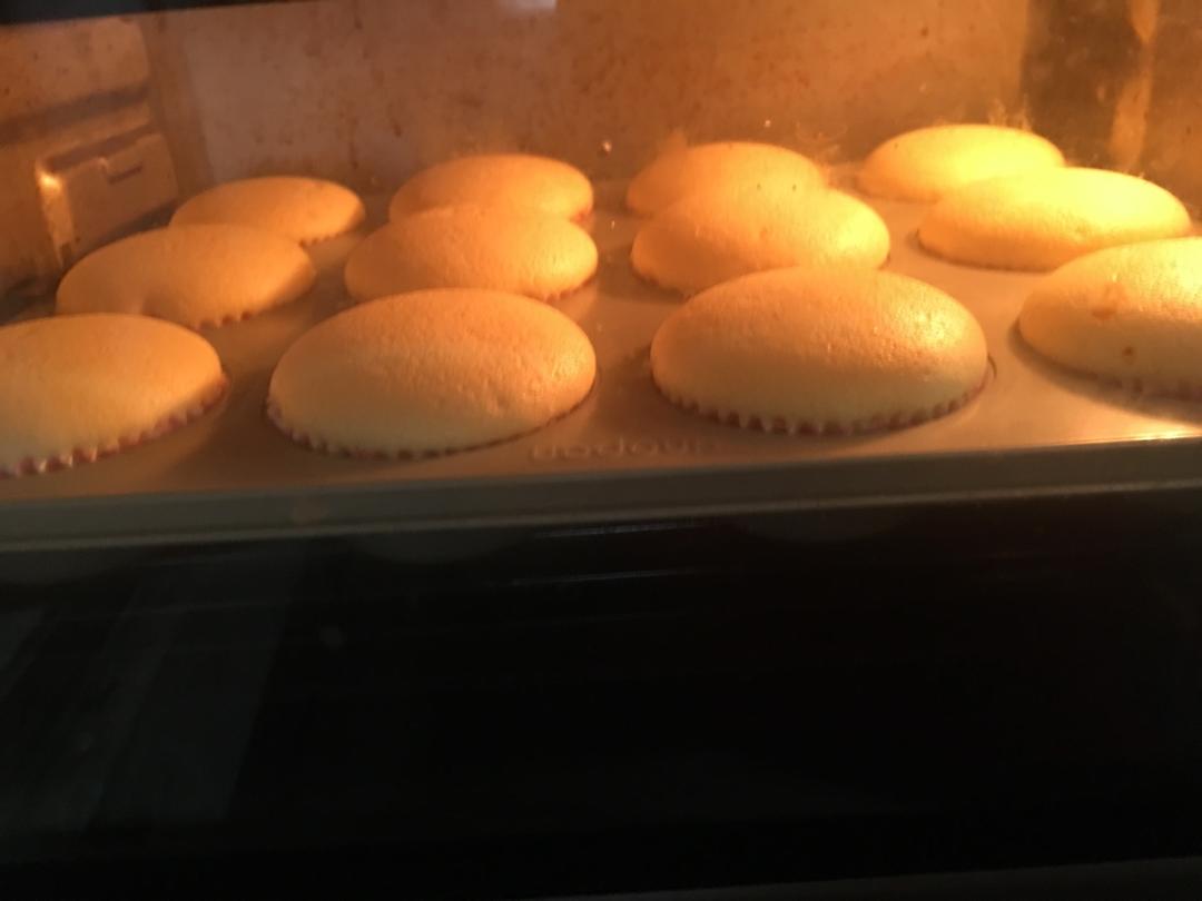 原味海绵纸杯蛋糕（非常适合裱花、盖糖皮的cupcake方子）
