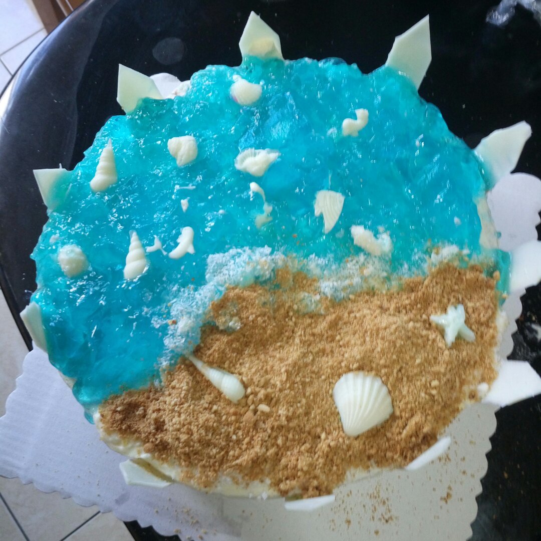 海洋蛋糕（戚风胚鲜奶油版）