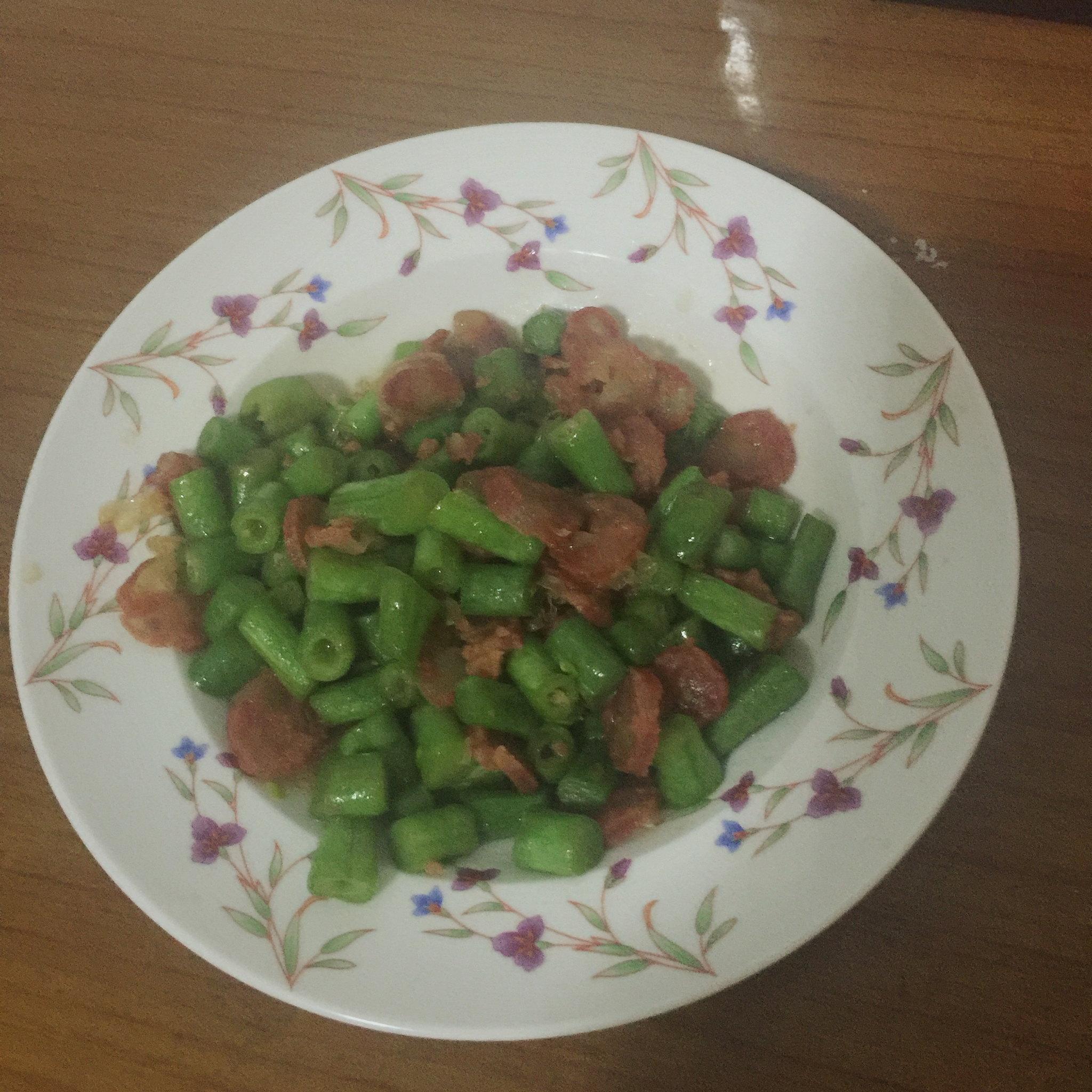 肉沫豆角下饭菜