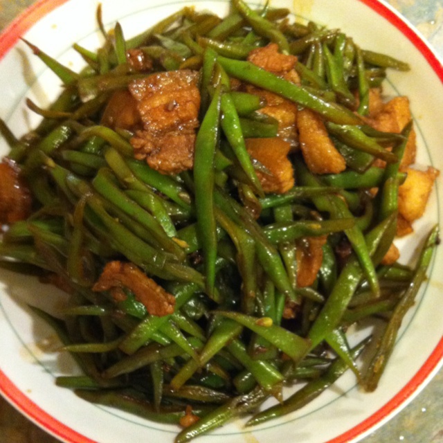 扁豆丝炒肉