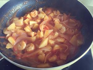 番茄虾仁焗饭的做法 步骤6
