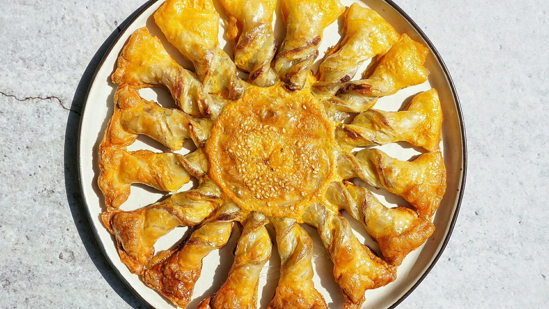 🔥🔥超快手法式太阳酥饼 tart au soleil——手抓饼版