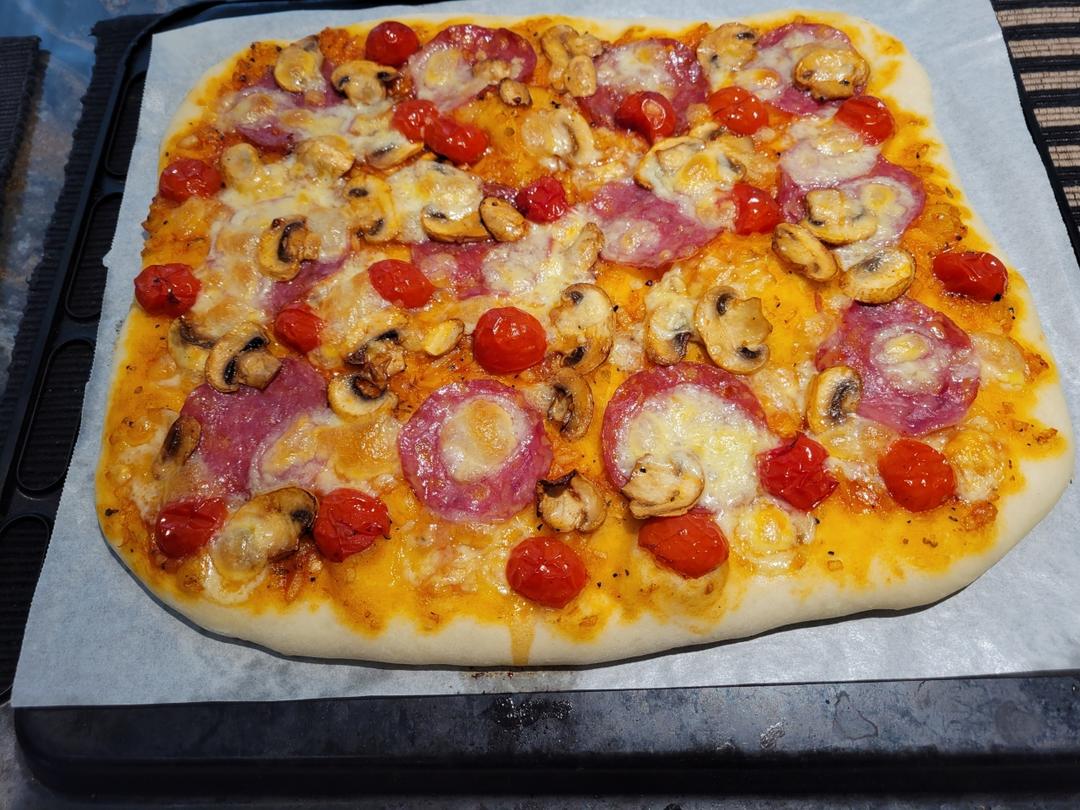 薄底披萨➕佛卡夏做法🍕在家自制正宗披萨