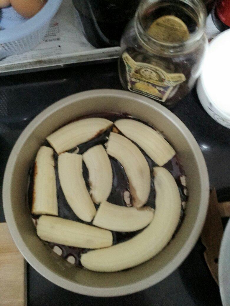 黑糖香蕉百香果蛋糕