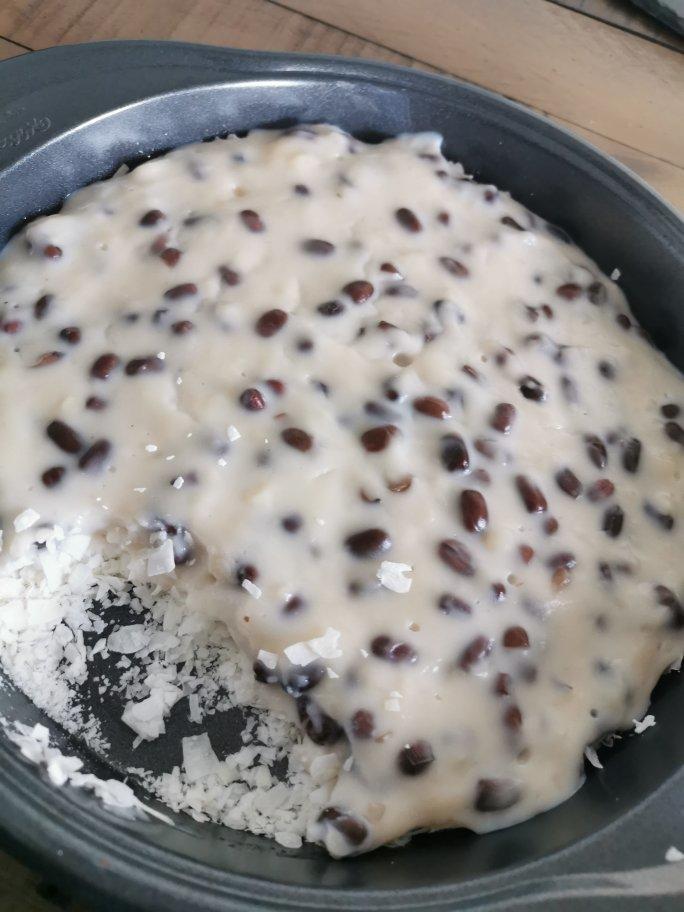 椰蓉红豆牛奶小方