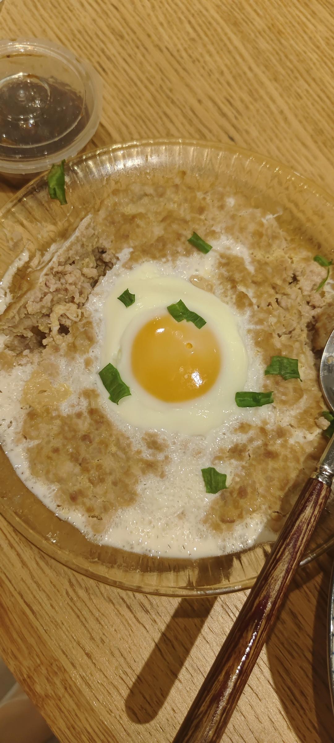简单又好吃的肉饼蒸蛋