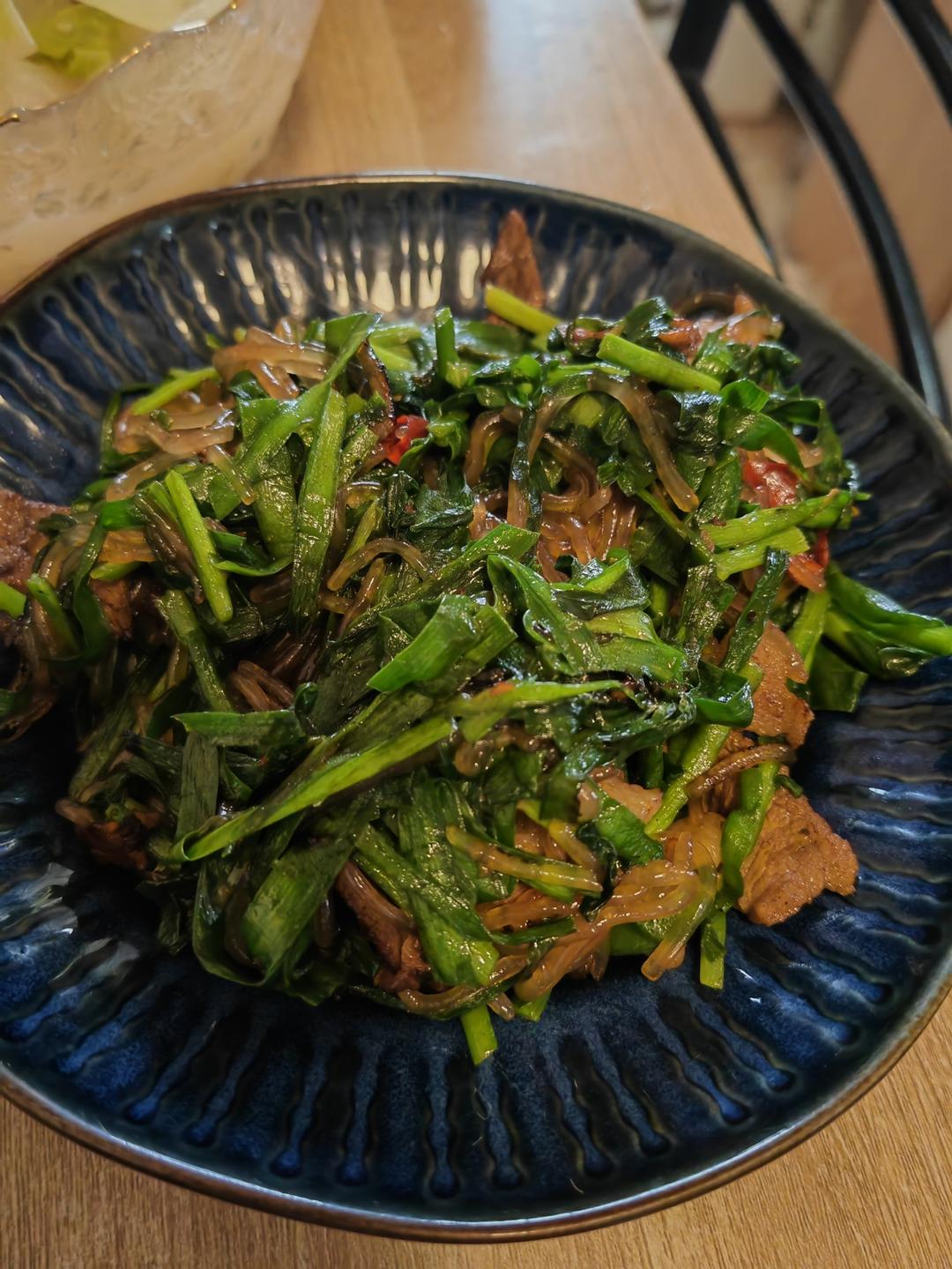 韭菜炒粉丝