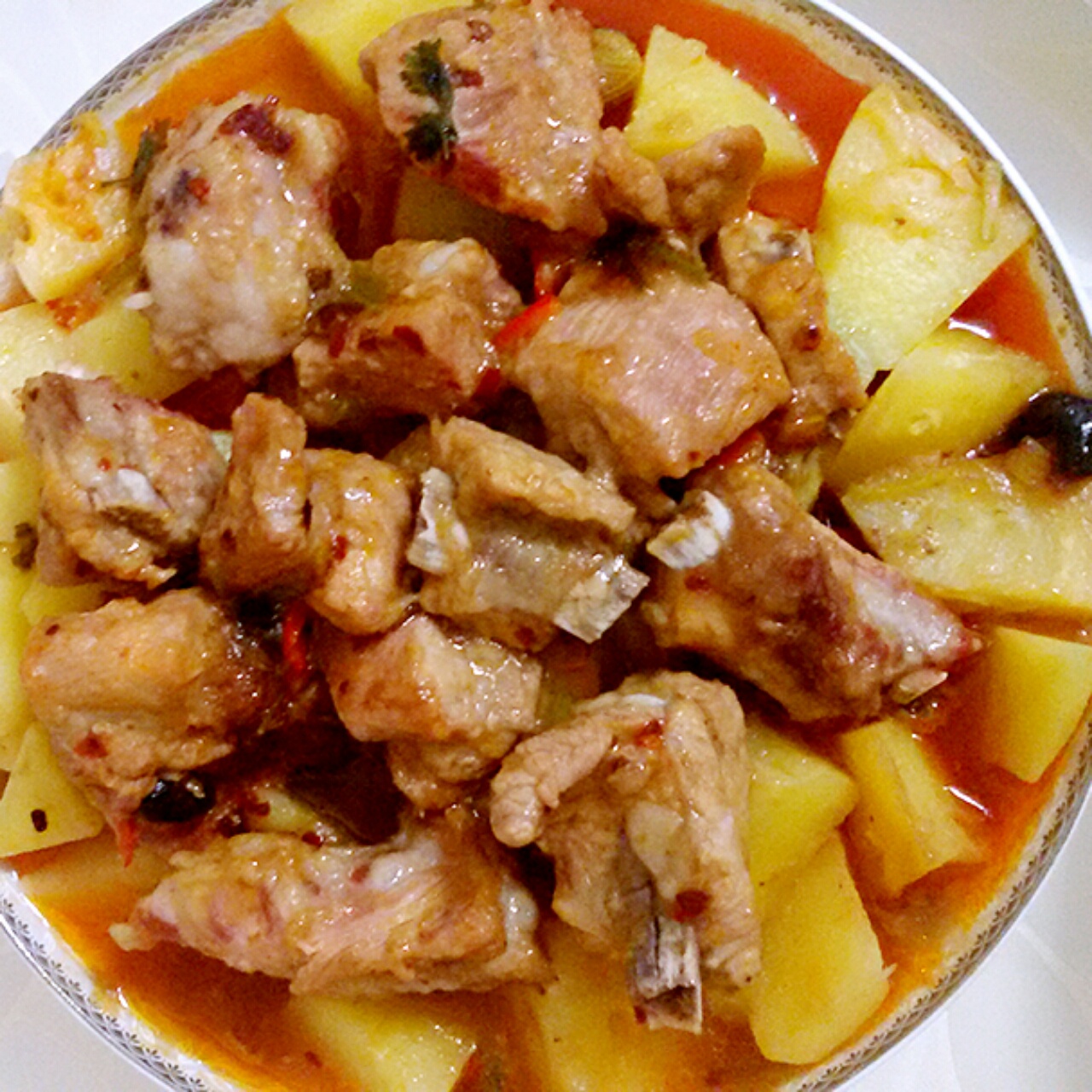 豉椒蒸土豆排骨
