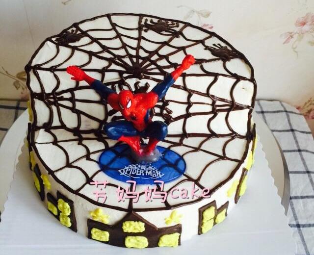 蜘蛛侠错层蛋糕的做法