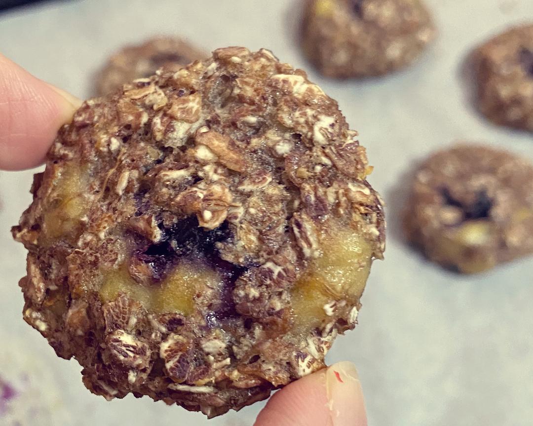 减肥零嘴0油0糖0粉爆浆香蕉燕麦曲奇