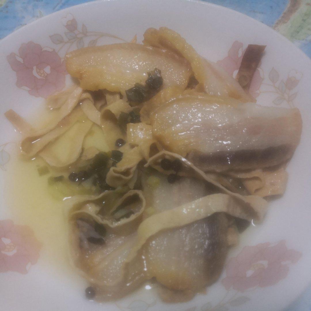 咸肉蒸百叶