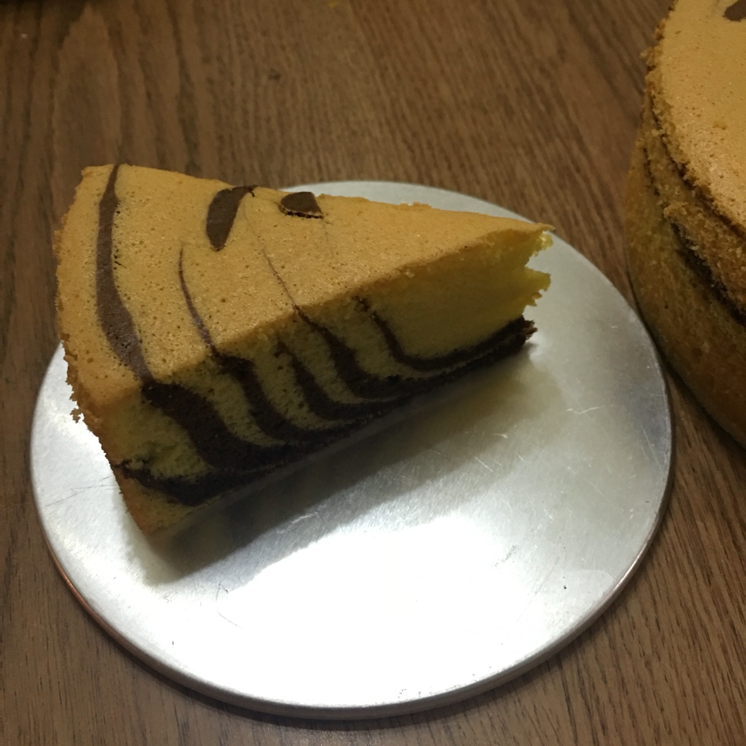 斑马纹戚风蛋糕