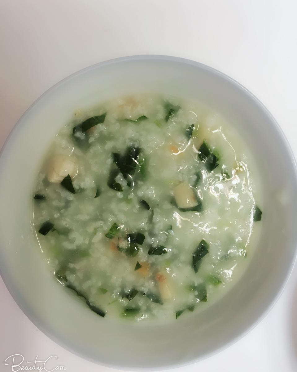 干贝菠菜粥