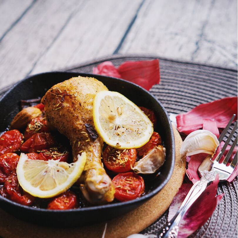 番茄大蒜香草烤鸡腿（庄祖宜）
