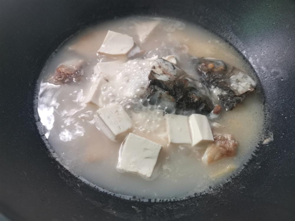 鱼头豆腐芫茜汤的做法 步骤4