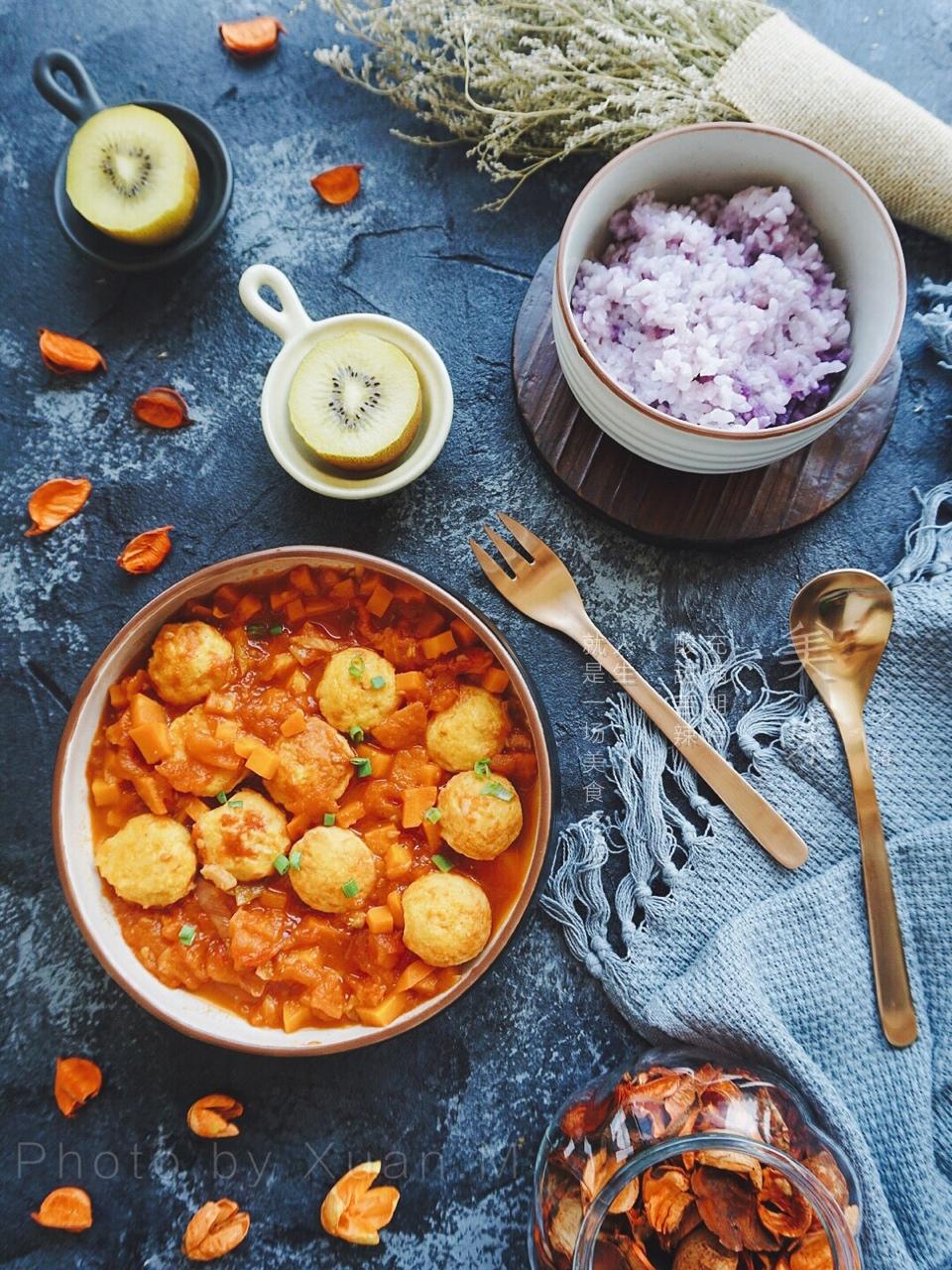 【健康三餐】番茄酱鸡肉丸子