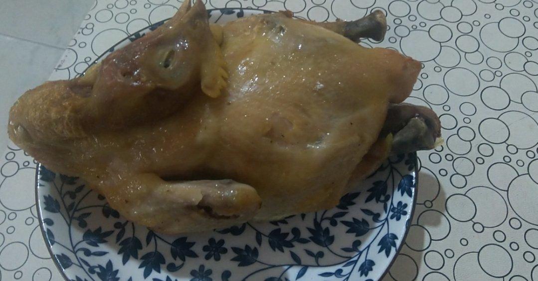 铸铁锅烤箱盐焗鸡