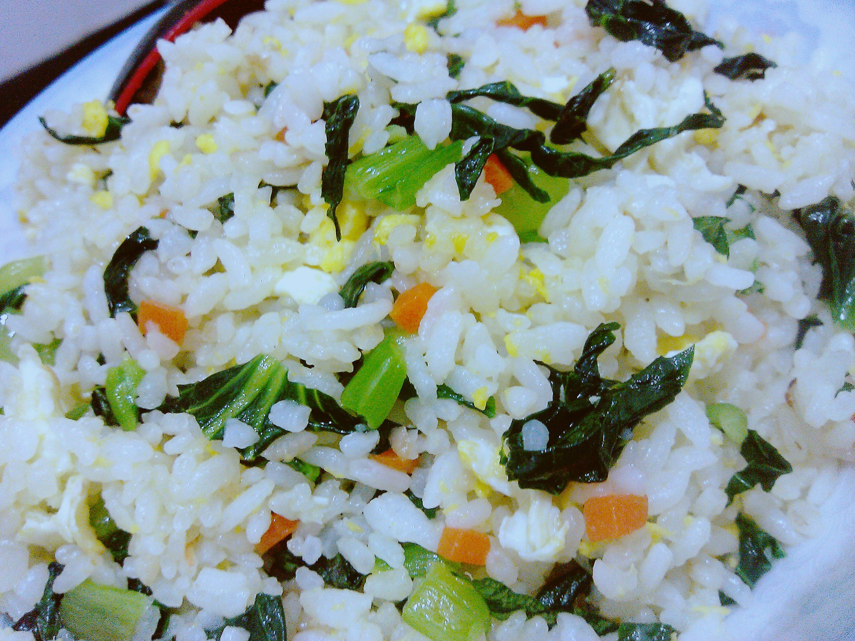 青菜蛋炒饭