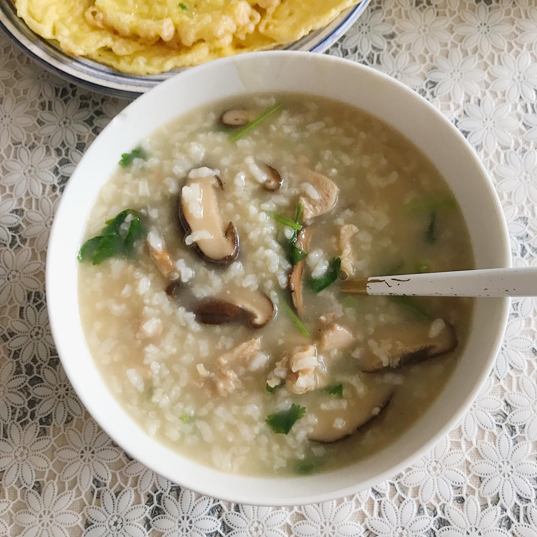 0失败香菇滑鸡粥