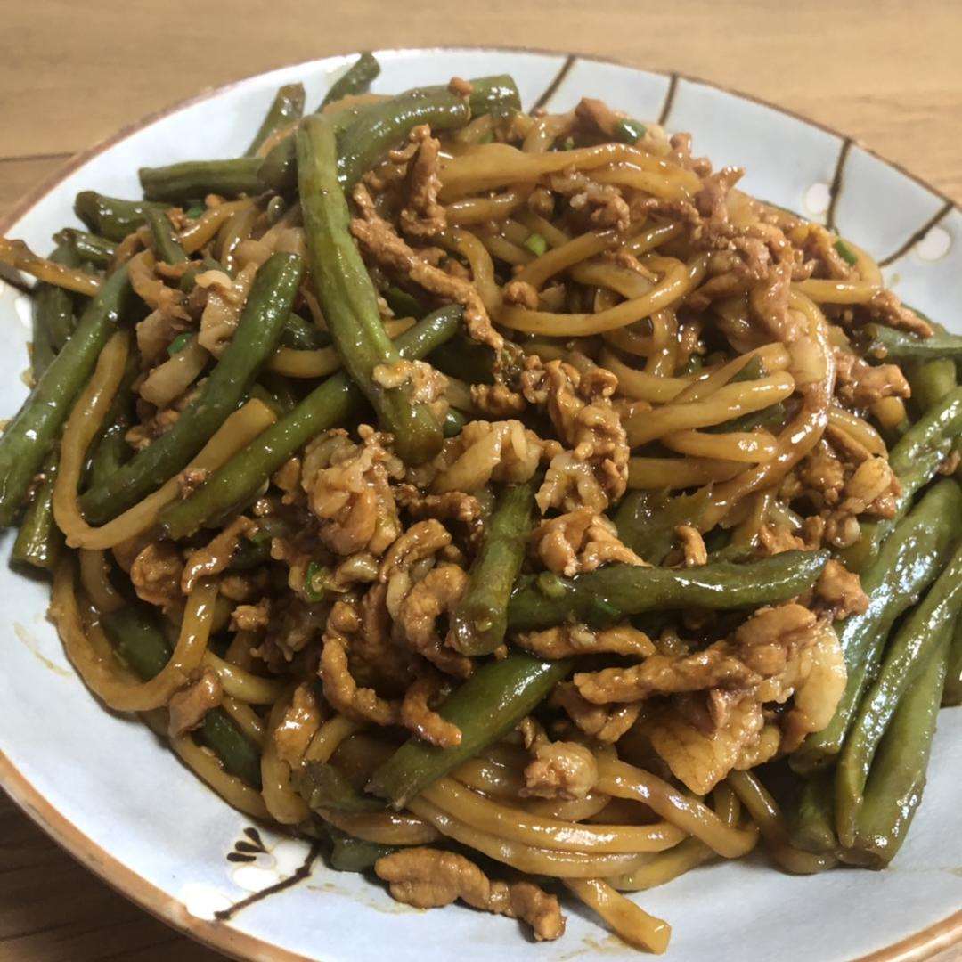 豆角焖个面