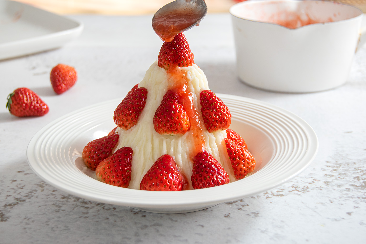 雪山草莓｜新春健康甜品的做法 步骤9
