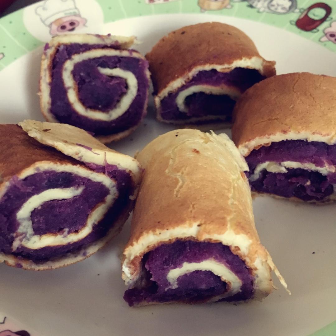 紫薯鸡蛋卷