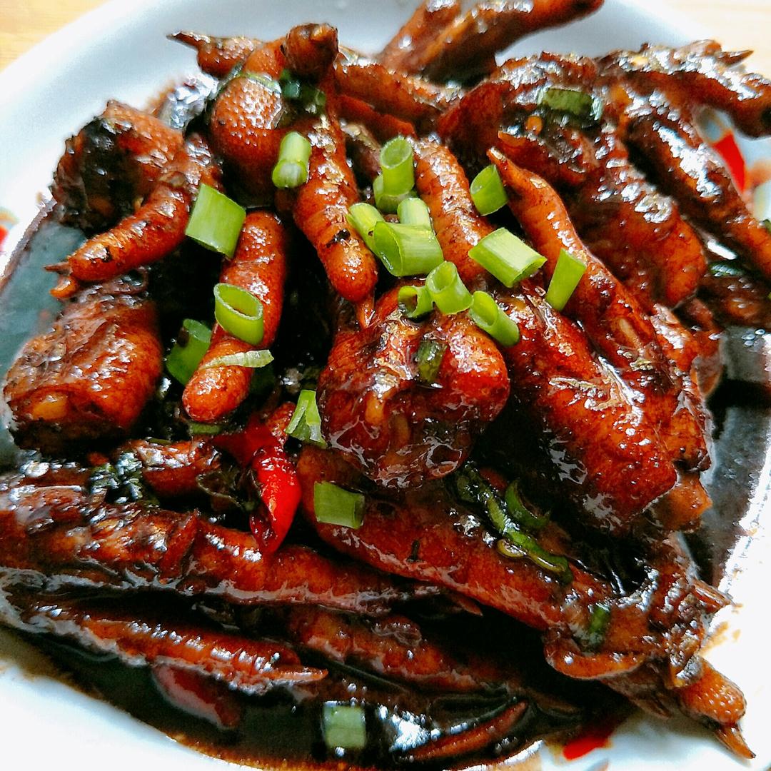 香辣烧鸡爪