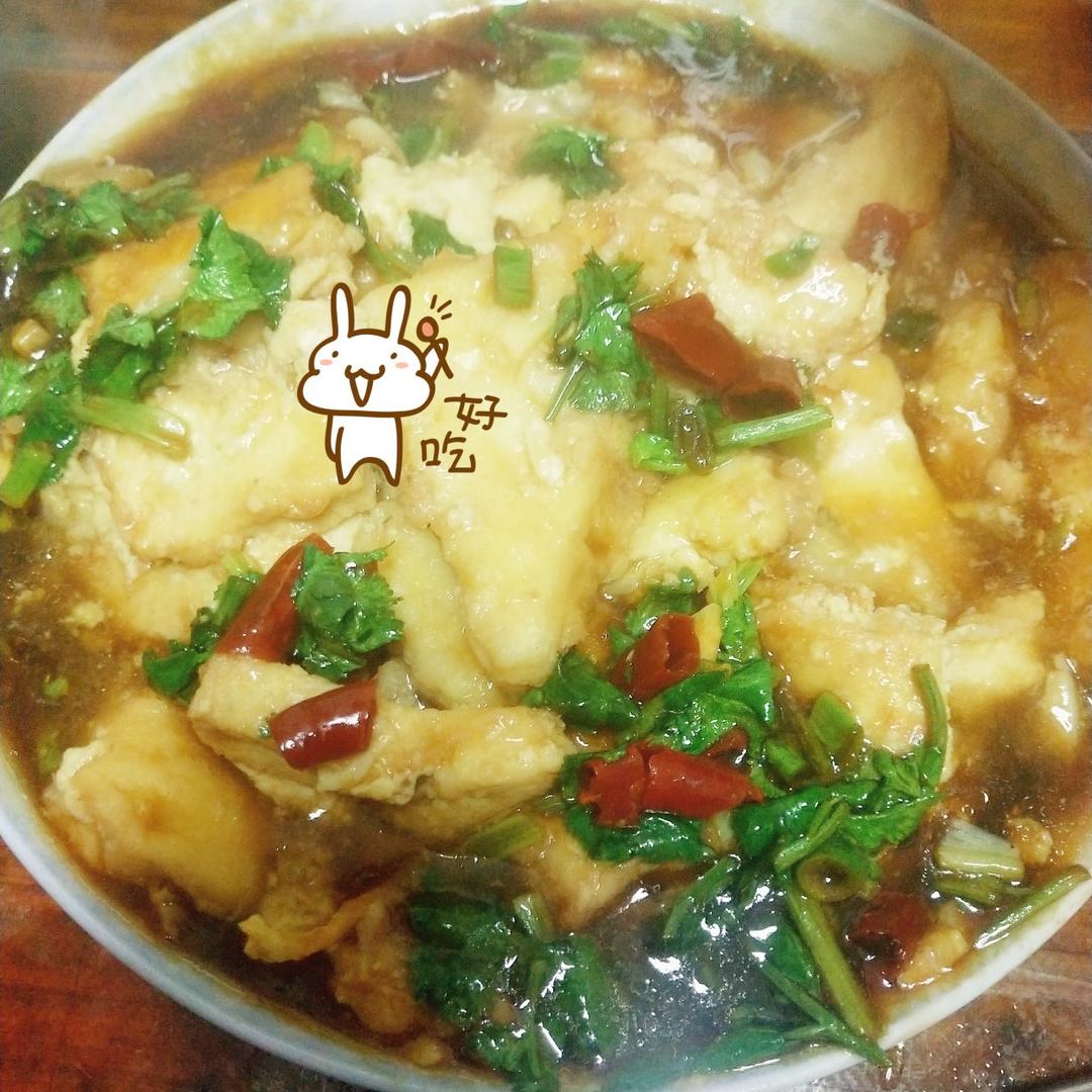 焖煎豆腐
