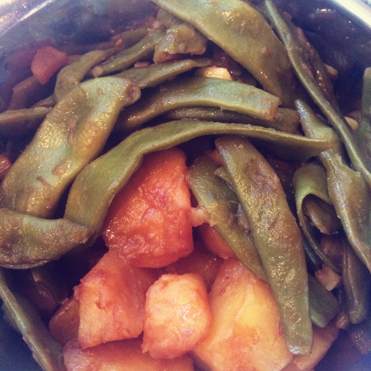 土豆炖豆角