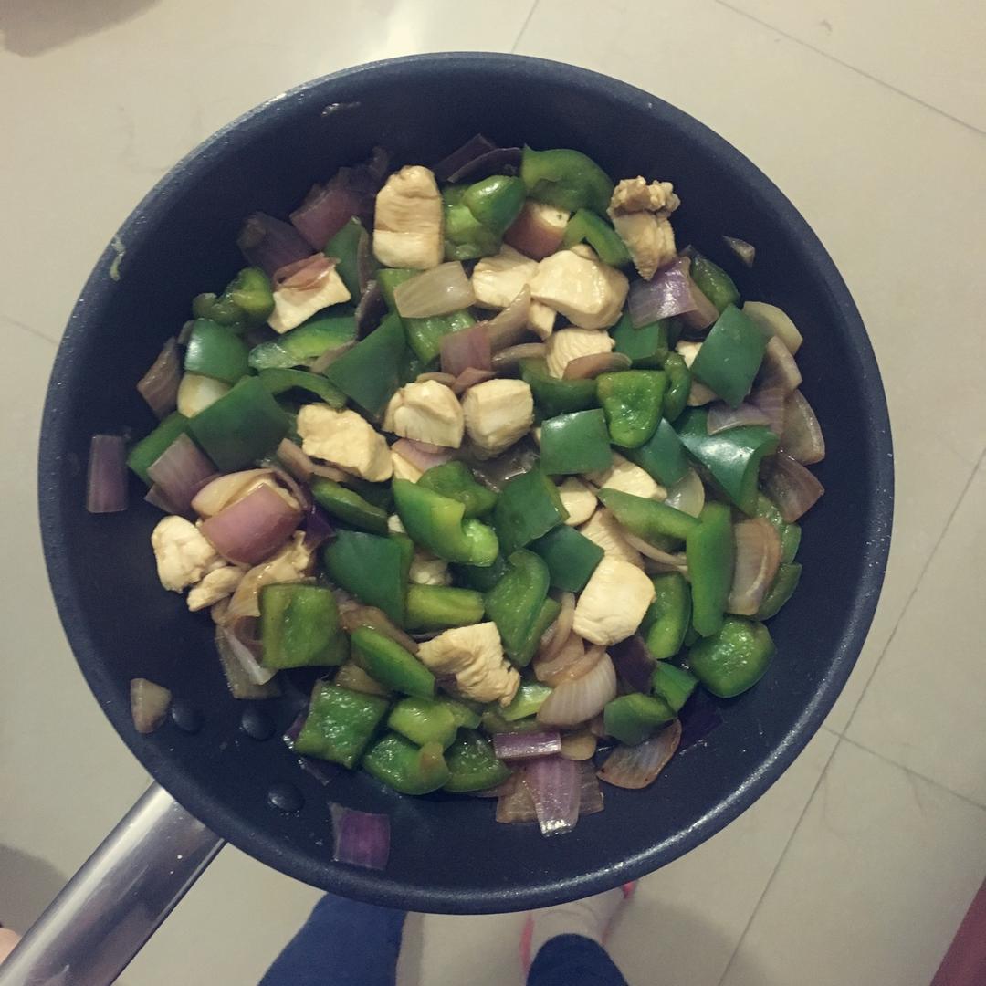 5分钟速食--青椒炒鸡脯