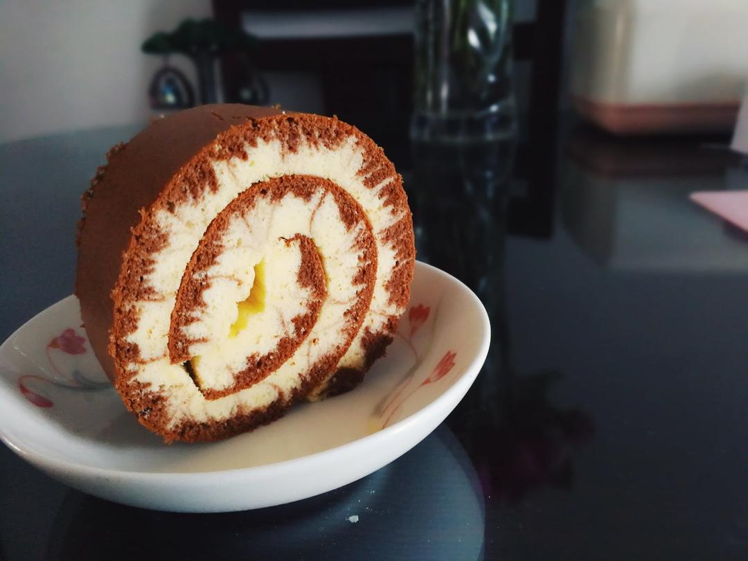 可可旋风蛋糕卷（视频）
